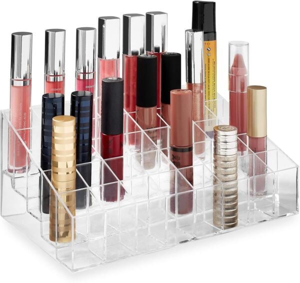 oem/odm casafield 40 slot acrylic lipstick & makeup organizer - cosmetic display case - clear wholesale supplier & factory
