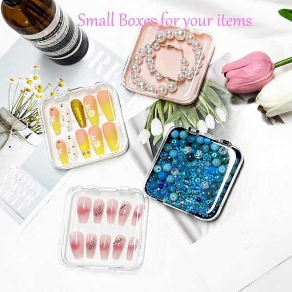 oem/odm 12pcs press on nail storage box with 60 pcs adhesive double sided tape acrylic nail display box artificial false nail box organizer fake nail case transparent nail packaging boxes for nail salon wholesale supplier & factory