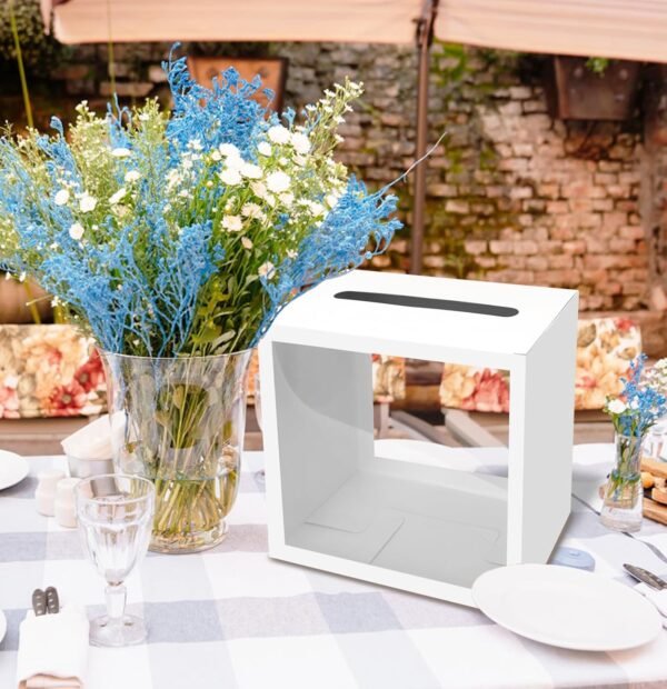oem/odm sietdeseo white card box for party diy money card box gift card box holder for wedding reception baby shower birthday card box wholesale supplier & factory