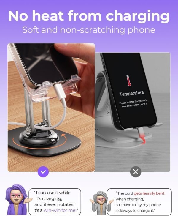 Soporte para teléfono celular con licencia OEM/ODM para escritorio, soporte para teléfono de escritorio, soporte para iPhone, lindos accesorios de oficina para teléfono para mujeres - accesorios para cubículos, soporte acrílico para iPhone, soporte para celular adecuado para 4-11 '' proveedor mayorista y fábrica