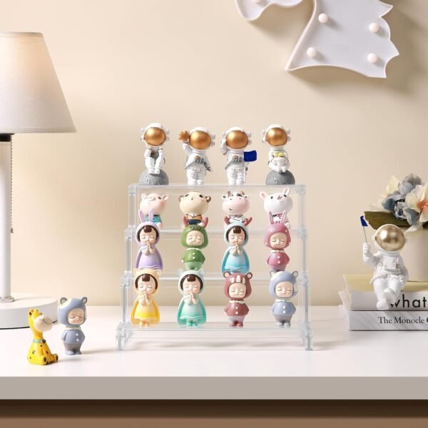 oem/odm lifewit 4 tier clear display risers stand, plastic organizers for figures, cupcake, perfume, dessert, desktop display stand for organize and decoration wholesale supplier & factory