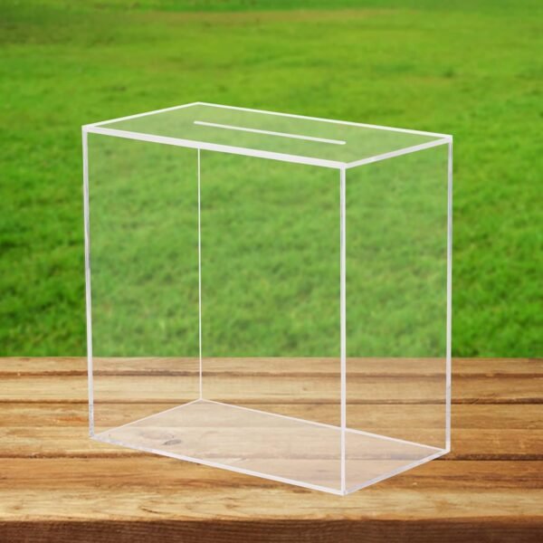 oem/odm clear acrylic wedding card box large diy card boxes with 4 "card" text stickers gift money box holder for wedding reception anniversary birthday party baby shower graduation decorations wholesale supplier & factory