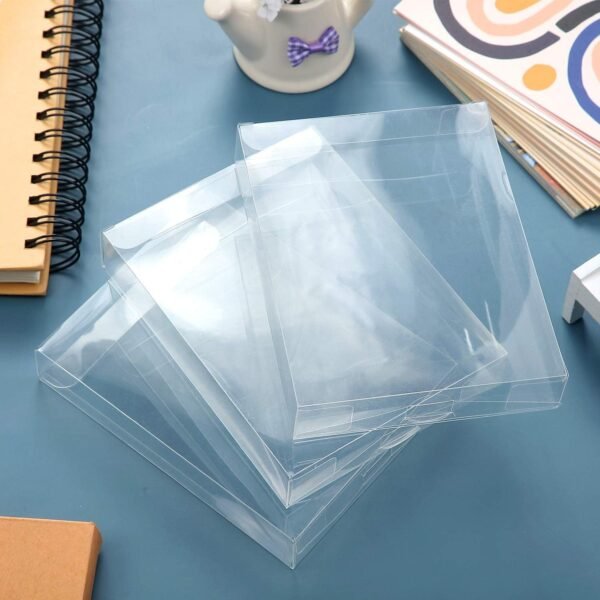 oem/odm 50 pack clear plastic transparent crystal boxes greeting card photo storage cases fold design protects boxes (a2: 4.53 x 1.02 x 5.91 inch) wholesale supplier & factory