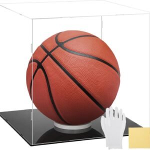 oem/odm clear self-assembly acrylic display case transparent dust proof protection showcase for figurine collectibles figures basketball(12 x 12 x 12 inch) wholesale supplier & factory