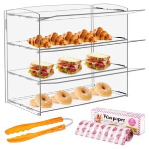 oem/odm acrylic display case bakery pastry display case retail display counter cases acrylic display shelf donut cookie display cabinet plastic case wholesale supplier & factory