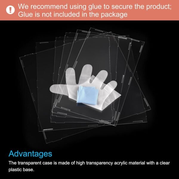 oem/odm meccanixity acrylic display case plastic box clear assemble dustproof showcase 16x6.3x6.1 inch for collectibles items wholesale supplier & factory