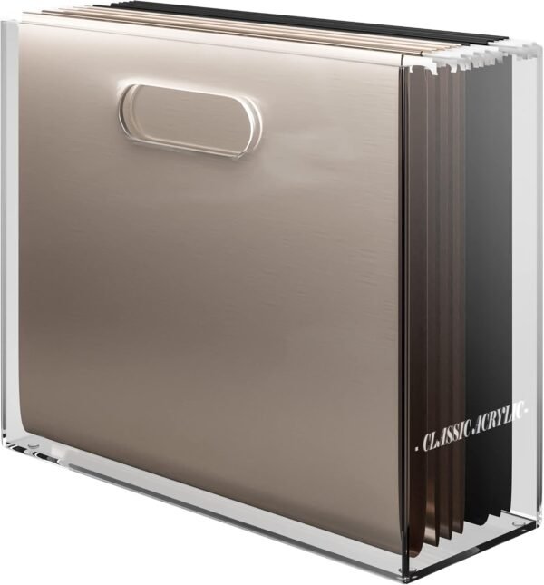 oem/odm file organizer for desk - this acrylic storage box is great for office organization - its modern acrylic magazine holder makes a great gift for home/work space wholesale supplier & factory