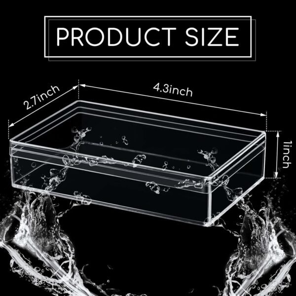 oem/odm blulu 12 pcs clear acrylic box with lids 4.3 x 2.7 x 1 inch storage candy box containers mini rectangle clear plastic gift containers for display jewelry wedding party favors treats coin accessories wholesale supplier & factory