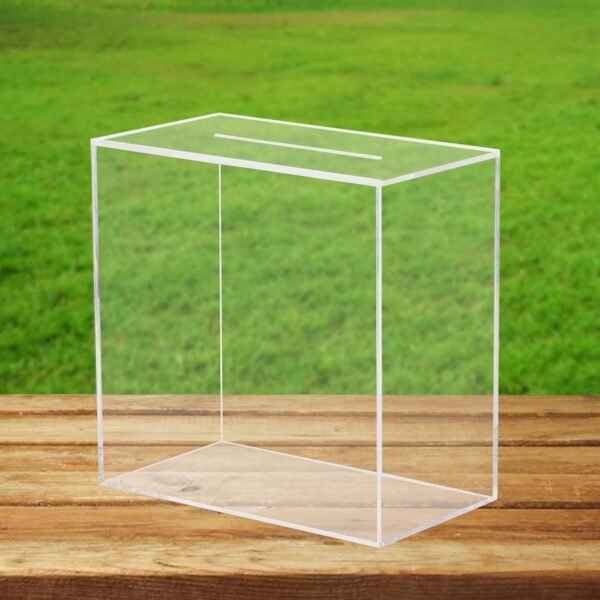 oem/odm clear acrylic wedding card box, large diy card box blank no print for wedding reception, graduation party, bridal shower, keepsake party favor, cosmetic home decor (10 x10 x 5.5 inch) wholesale supplier & factory