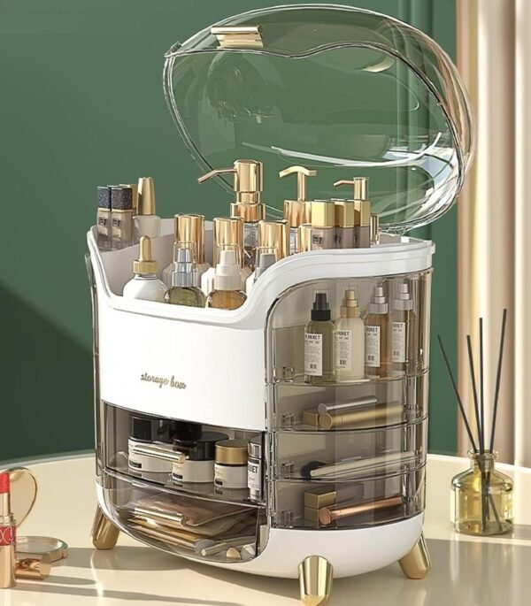 oem/odm upgrade large makeup organizer countertop vanity case skin care cosmetic storage box bathroom counter perfume skincare organizers make up caddy gift for women girls clear design easy visibility wholesale supplier & factory