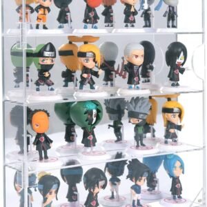 oem/odm aitee acrylic display case with mirrored back, display cabinet for mini funko pop figures, clear wall mounted or desktop 4 tiers storage box cabinet organizer for mini toys,collections and stone rock wholesale supplier & factory