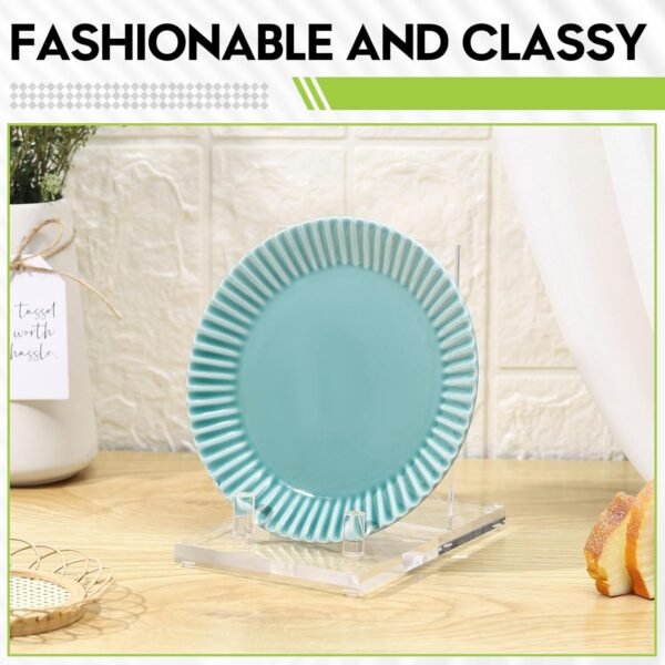 oem/odm yousoontic acrylic book display stand clear easel plate stand for displaying books, picture, notebooks, platter, photo, artworks(4 x 6 x 6 inch) wholesale supplier & factory