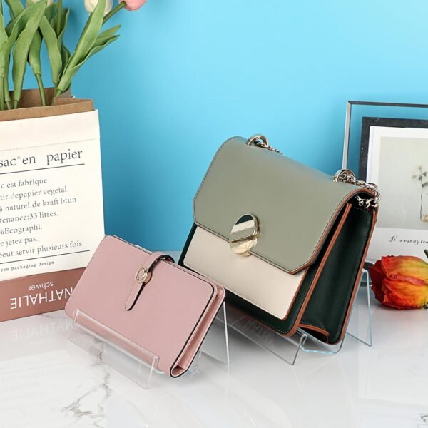 oem/odm juxyes pack of 8 clear acrylic wallet display stand holder, purse display stand handbag display rack shoulder bags purse stand for boutique, retail countertop acrylic display stand for handbags wallet wholesale supplier & factory