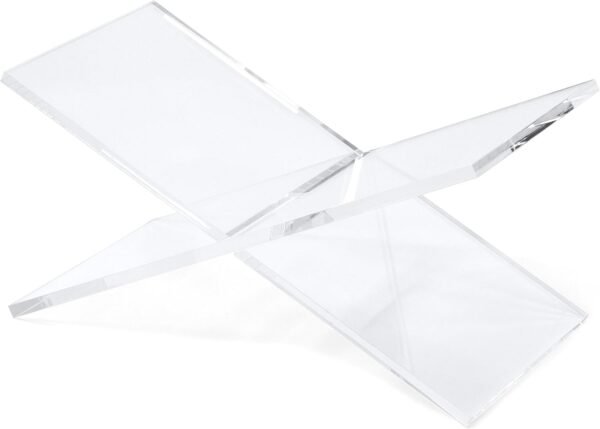 oem/odm red co. transparent clear acrylic book holder 2 piece reading stand for open and closed books, magazines, textbooks 6" x 11" x 6" wholesale supplier & factory