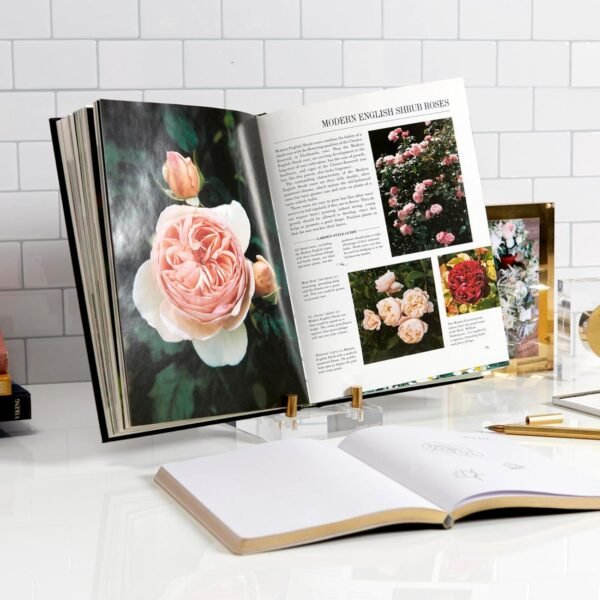 oem/odm russell+hazel acrylic easel with adjustable gold pegs, stand for pictures, phone or art, clear acrylic with gold detail, 4” x 6” x 6” (31726) wholesale supplier & factory