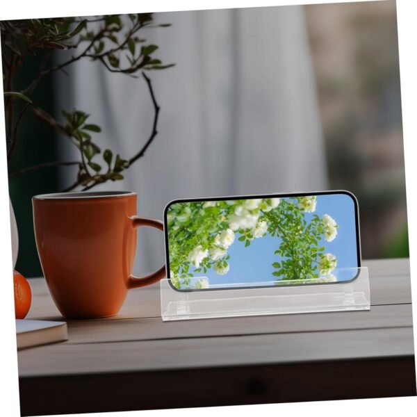 oem/odm clear acrylic mobile phone and tablet holder stand sturdy and portable display stand for office and home use modern design for phones and tablets wholesale supplier & factory