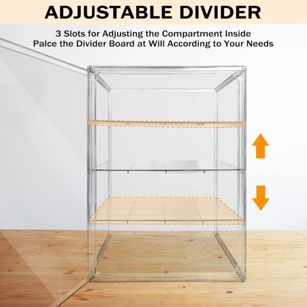 oem/odm bread box for kitchen countertop, clear bread box 3 layers, bread storage, bread container, food safe clear bread storage for bread, bagel, muffins wholesale supplier & factory