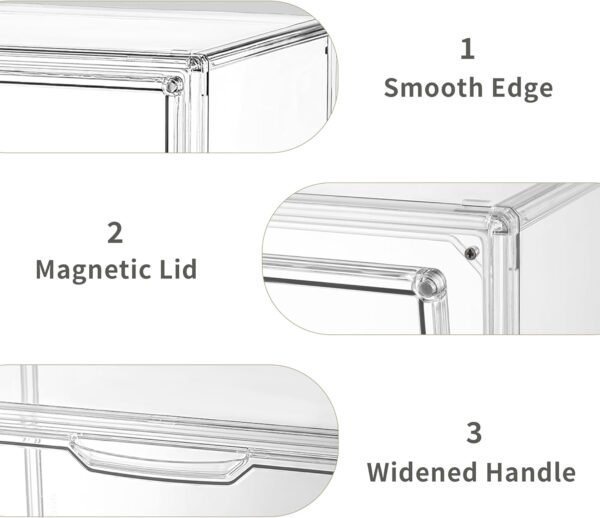 oem/odm cube storage organizer acrylic book case display case box stackable book storage containers with magnetic door clear plastic portable organizer for living room bedroom 1 pack wholesale supplier & factory