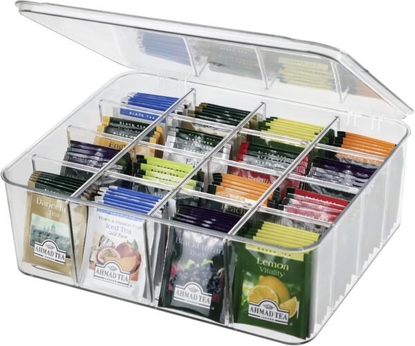 oem/odm socks underwear drawer organzier dividers, 16 compartment removable divided plastic storage bin with lid, storage organizer for scarves ties bras, clear dresser drawer organizers wholesale supplier & factory