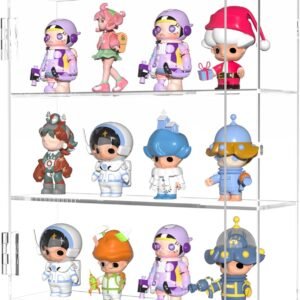 oem/odm acrylic display case - 3 layer clear display case for funko pop action figures - wall mounted or desktop dustproof display cabinet shelf for collectibles mini toys wholesale supplier & factory