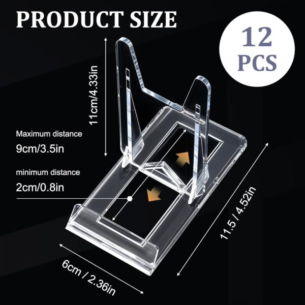 oem/odm cobee 12 pack adjustable book display stand, acrylic plate holders for displaying picture stands for display purse display stand for home office supplies festival party decoration wholesale supplier & factory