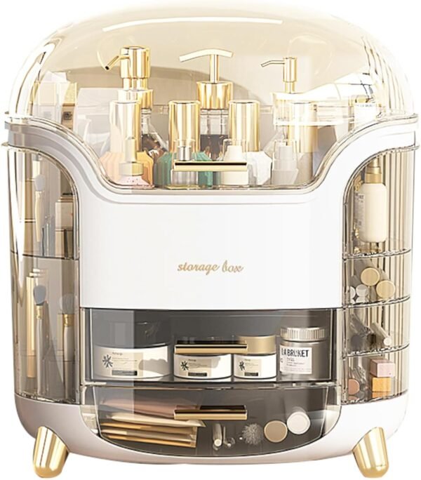 oem/odm upgrade large makeup organizer countertop vanity case skin care cosmetic storage box bathroom counter perfume skincare organizers make up caddy gift for women girls clear design easy visibility wholesale supplier & factory