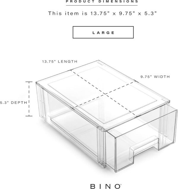 oem/odm bino | stackable storage drawers, large - clear | the crate collection | storage bins with drawers bathroom organizers and storage organization and storage under sink organizer vanity cabinet home wholesale supplier & factory