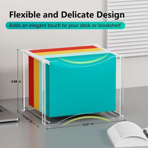 oem/odm maxgear modern acrylic hanging file organizer, large (13.3 x 10.9 x 9.9 inches), clear, office products wholesale supplier & factory