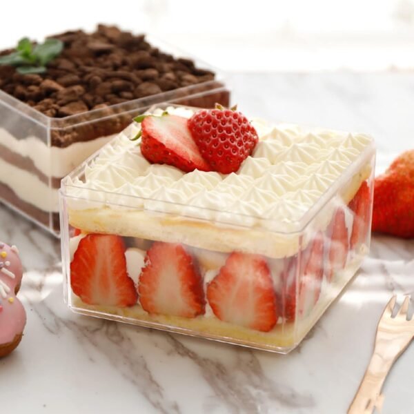 oem/odm acrylic box with lid clear boxes with lids 4 packs 4x4x2.4inch acrylic square cube jewelry storage box wedding birthday party favor display boxes easter candy boxes wholesale supplier & factory