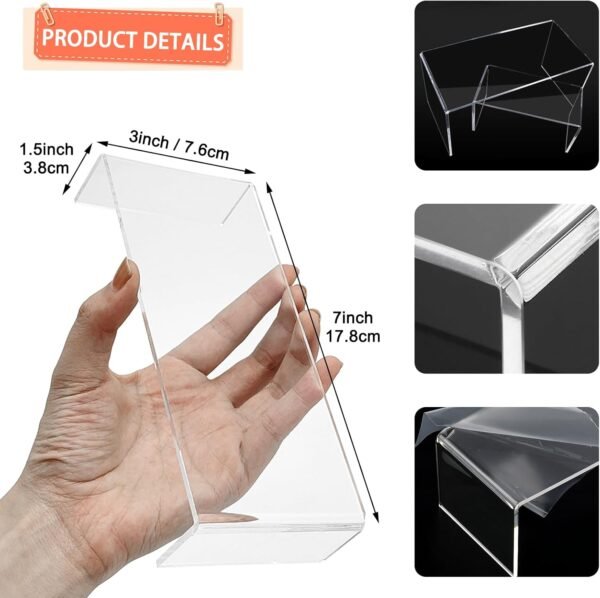 oem/odm 8 pcs acrylic display risers(8.5",8",7.5",7") ,clear product stand,cupcakes holder dessert display transparent showcase stands, candy bar risers, acrylic lifts display for figures wholesale supplier & factory