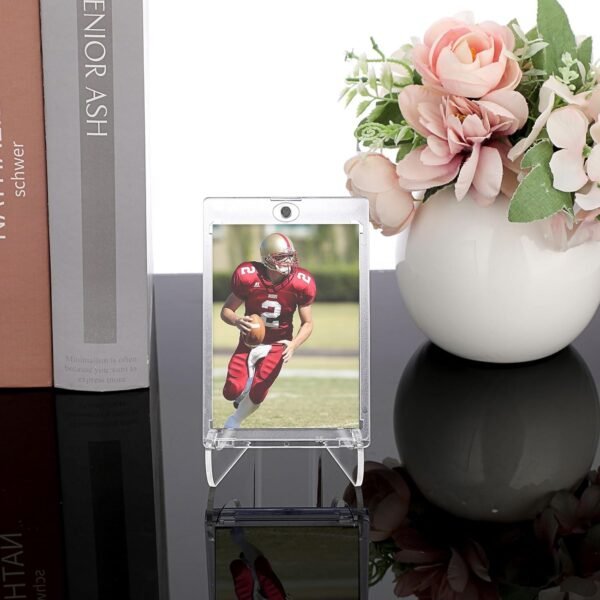 oem/odm hipiwe 6 packs acrylic easels display stands clear acrylic plate stand flat back easel display easels table card holder for plate photos book picture wedding home decor (3" h x2.7 w x 2.3" d) wholesale supplier & factory