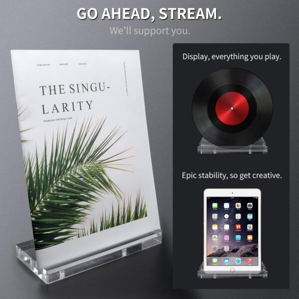oem/odm emoh tabletop acrylic book display stand,clear acrylic display easel, tablet holder for displaying pictures,books,music sheets,notebooks,cds.etc - acrylic 2x stand hold wholesale supplier & factory