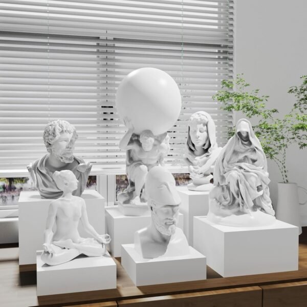 oem/odm buffet risers, food risers for buffet table, display stand shelf for catering dessert collectibles jewelry figures show, white acrylic cube display nesting risers with 6pcs hollow bottoms 8''x9''x10'' wholesale supplier & factory