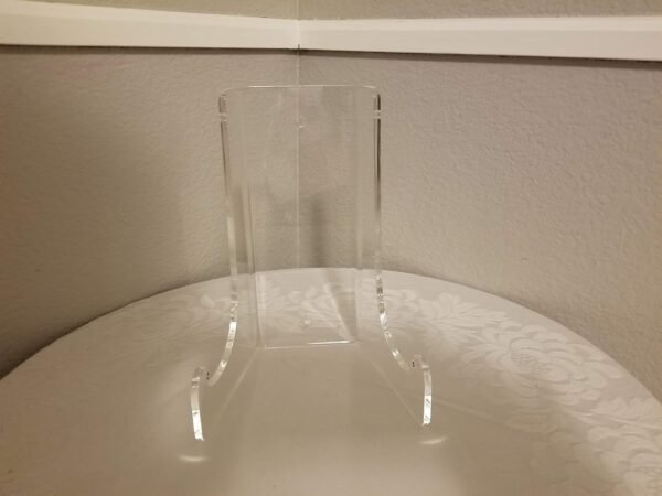 oem/odm clear choice double-bend acrylic easel stand 10.5 h |table top or wall mount, display, flat plates, photos, place cards, use for weddings, funerals or birthdays | clear (h10.5 x w 7.5 x d 5.5) wholesale supplier & factory