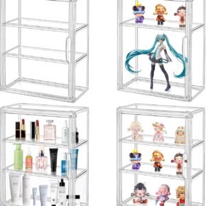 oem/odm montex clear display case 2 pack 3 tiers, figure display case, display case for figures, display case for collectibles, 3 tier display case wholesale supplier & factory