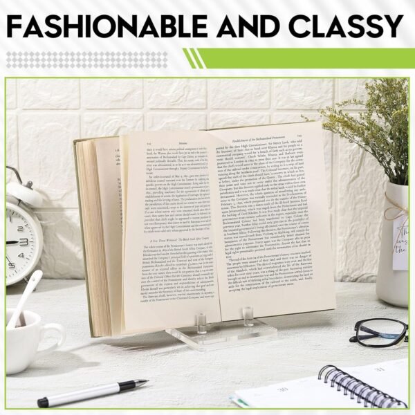 oem/odm yousoontic acrylic book display stand clear easel plate stand for displaying books, picture, notebooks, platter, photo, artworks(4 x 6 x 6 inch) wholesale supplier & factory