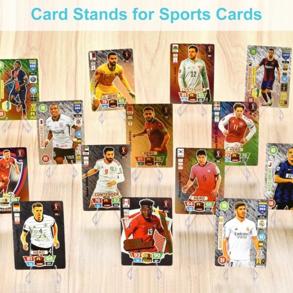 oem/odm 30 packs card display stand, sturdy and stable, premium acrylic sports card holder, versatile use, clear mini easel stand, for challenge coins psa graded baseball trading cards(2.2 inch) (30packs) wholesale supplier & factory