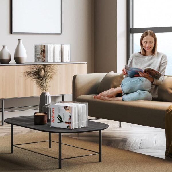 oem/odm file organizer for desk - this acrylic storage box is great for office organization - its modern acrylic magazine holder makes a great gift for home/work space wholesale supplier & factory