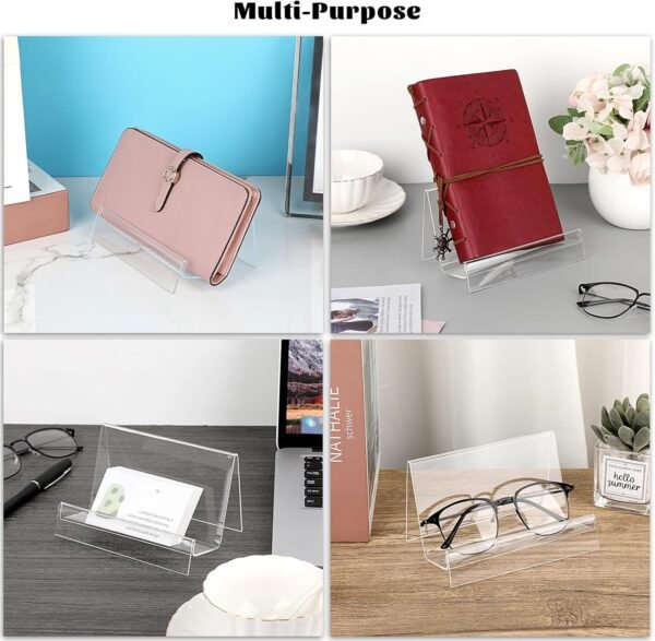 oem/odm juxyes pack of 8 clear acrylic wallet display stand holder, purse display stand handbag display rack shoulder bags purse stand for boutique, retail countertop acrylic display stand for handbags wallet wholesale supplier & factory