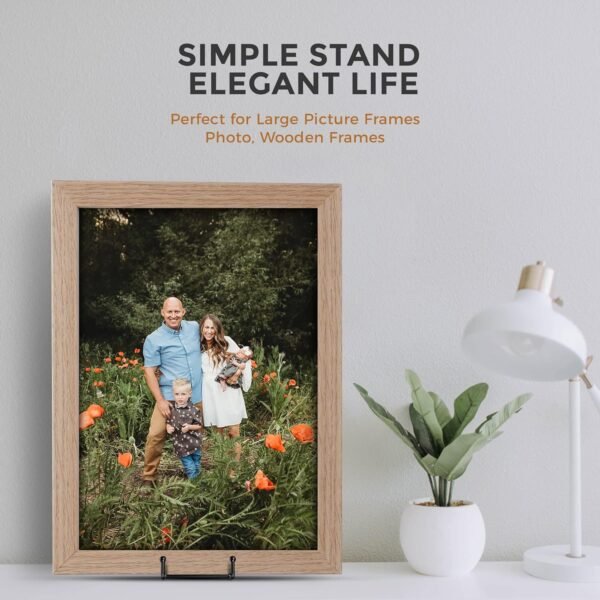 oem/odm tr-life plate stands/holder for display, 8 inch, large, metal frame for picture, decorative platter, book, photo easel (2 pack) wholesale supplier & factory