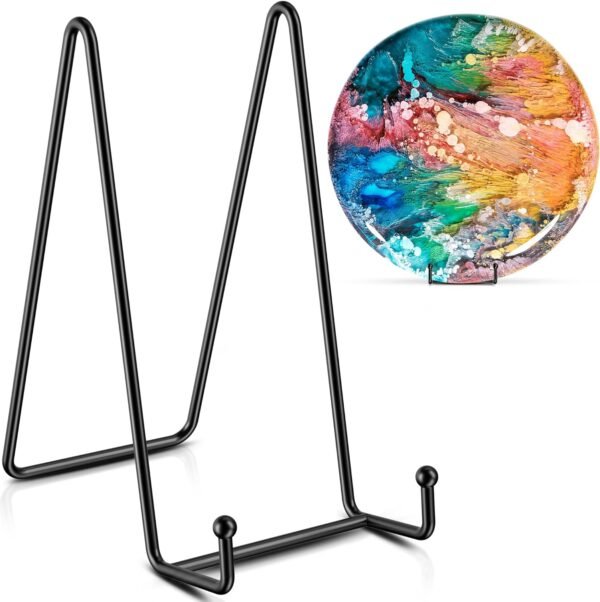 oem/odm tr-life plate stands/holder for display, 8 inch, large, metal frame for picture, decorative platter, book, photo easel (2 pack) wholesale supplier & factory
