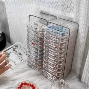 oem/odm acrylic jewelry box,crystal jewelry box,crystal storage box, crystal bracelet transparent desktop storage box, jewelry necklace display stand/hand worn necklace and bracelet storage box. wholesale supplier & factory