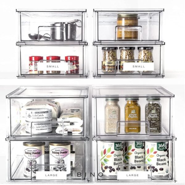 oem/odm bino | stackable storage drawers, large - clear | the crate collection | storage bins with drawers bathroom organizers and storage organization and storage under sink organizer vanity cabinet home wholesale supplier & factory