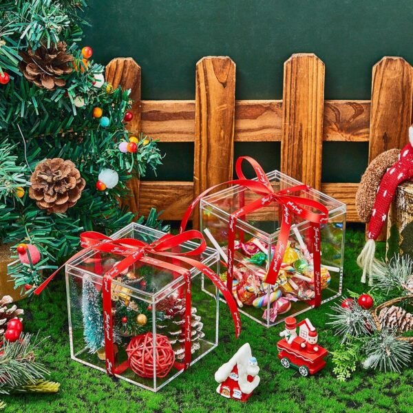 oem/odm juexica 12 pcs clear acrylic plastic small acrylic box with lid decorative storage box jewelry display mini clear container for home candy pill tiny jewelry(square,3 x 3 x 3) wholesale supplier & factory