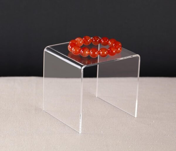 oem/odm jusalpha® 8 pc 4'' clear acrylic risers, acrylic display risers shelf showcase fixtures for jewelry, display stand for amiibo funko pop figures, cupcakes, food display, cabinet- lot of 8 (4x4x4 inches) wholesale supplier & factory