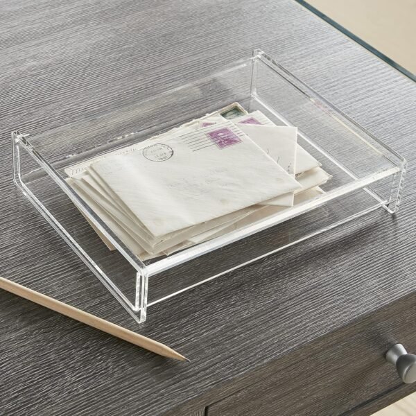 oem/odm huang acrylic clear acrylic catch all box with hinge lid | 7.25"x9" large multipurpose storage box for keepsakes, jewelry, trinkets wholesale supplier & factory