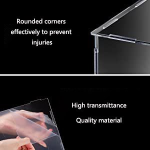 oem odm display case 7.8x5.9x7.8inch,20x15x20cm for collectibles assemble clear acrylic box alternative glass case for display action figures home storage organizing toys factory & wholesale supplier