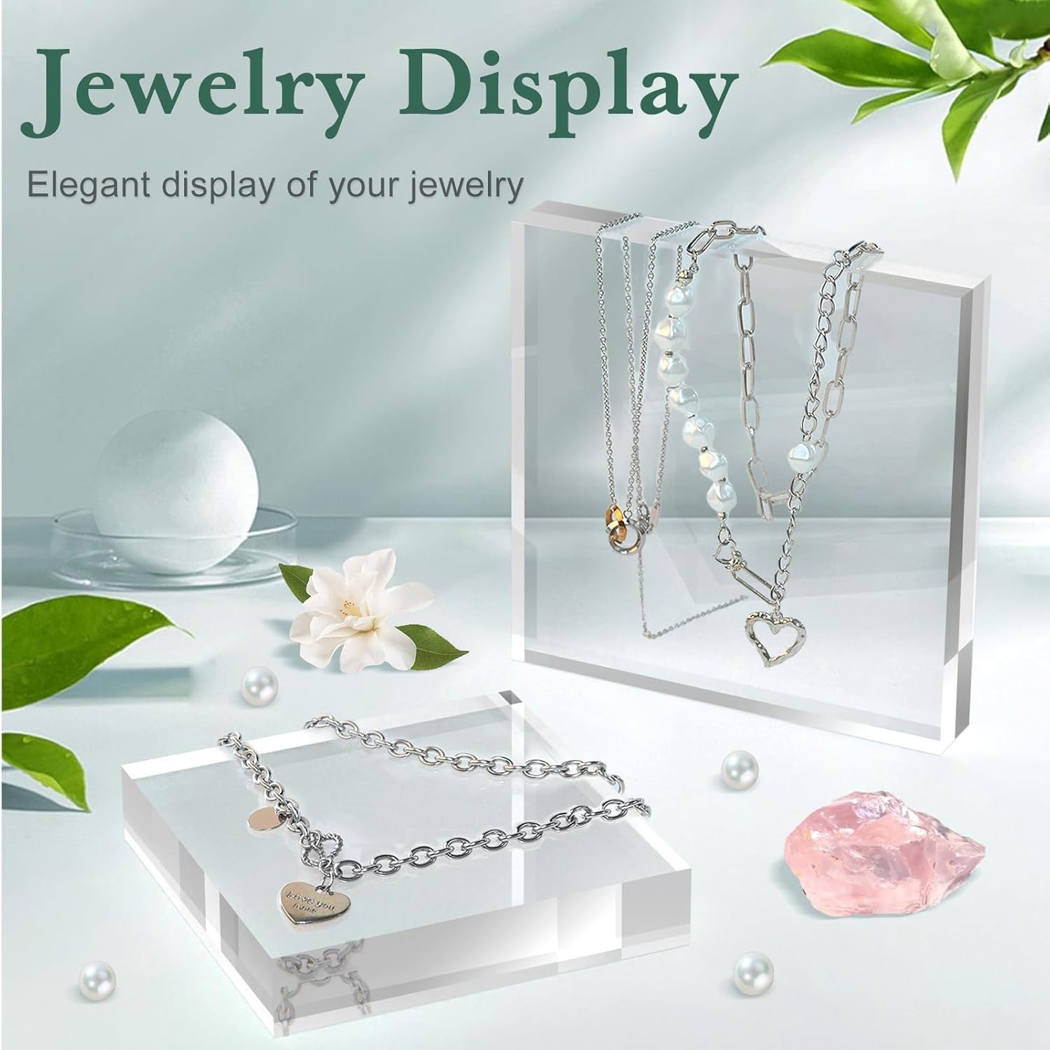 oem odm acrylic base stand 4 pack 6 x 6 x 1 inch acrylic blocks for display trophy base clear square cube riser display cylinder pedestal stands for collectibles jewelry props food display factory & wholesale supplier