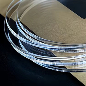oem odm ciaoher 2in thickness 8in diameter acrylic disc display block clear polished round pedestal stand riser 8