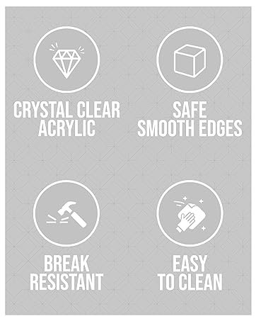 oem odm red co. crystal clear hexagonal acrylic jewelry figure showcase display riser stands with hollow bottoms | transparent - 6-pack factory & wholesale supplier